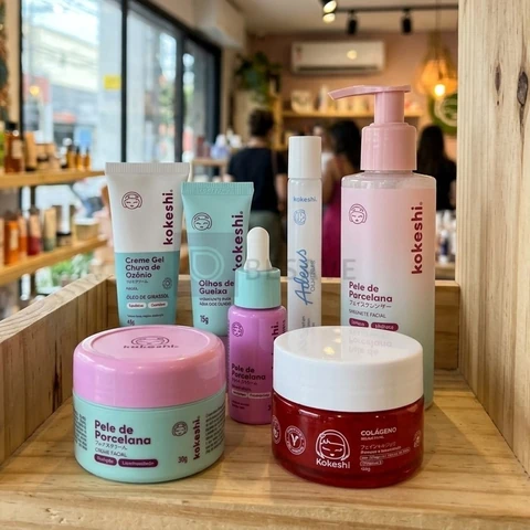 Kit Skincare Tratamento Facial Premium Kokeshi