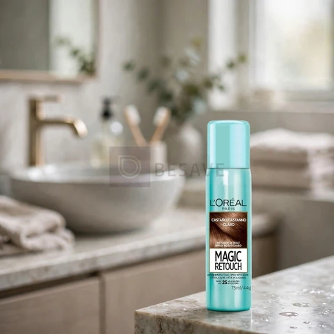 Retoque Instantâneo Magic Retouch, Castanho Claro, L'Oréal Paris