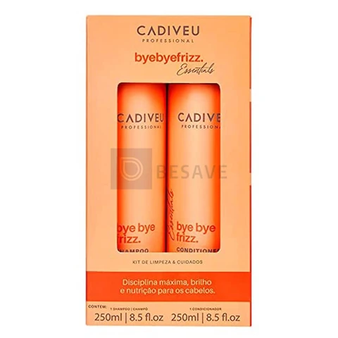 Kit Shampoo e Condicionador Bye Bye Frizz, Cadiveu Essentials
