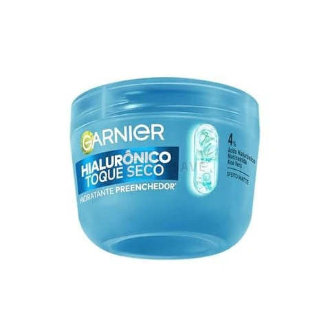 Gel Creme Hidratante Facial Toque Seco Hialurônico Garnier, 85g