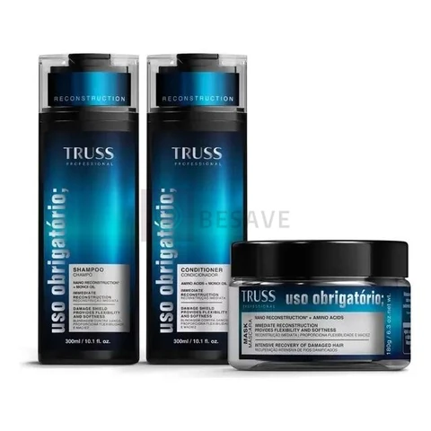 Kit Truss Uso Obrigatório Sh 300ml+cond 300ml+másc 180g