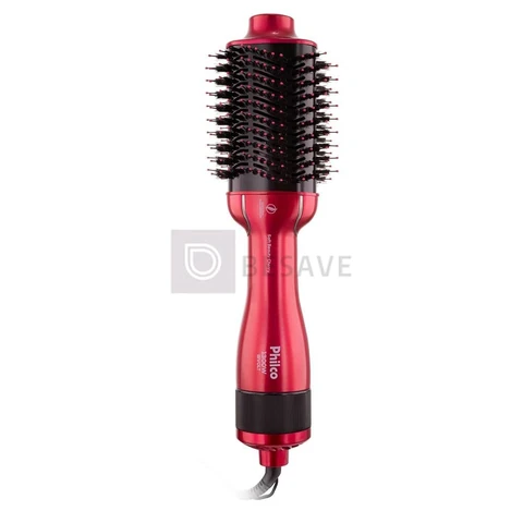 Philco Escova Secadora PEC13 4 em 1 Soft Beauty Cherry Bivolt Plástico ou liga de metal Rosa