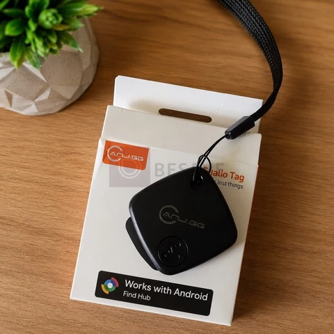 Mini Localizador Rastreador Smart Tag Gps Com Cordão Chaveiro Cor Preto Compatível Com iPhone Apple Chrome Technology
