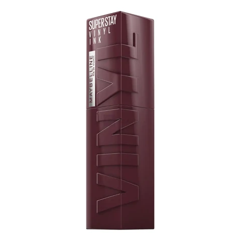 Batom Líquido Longa Duração com Efeito Gloss, Brilho Instantâneo e Acabamento Espelhado, com Fórmula Vegana e Conforto para os Lábios, Cor Fearless, Maybelline SuperStay Vinyl Ink, 4,2ml
