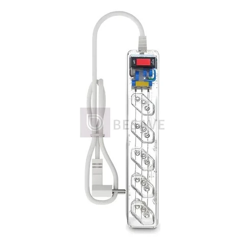 Filtro De Linha + Dps Iclamper 5 Tomadas Lcf Transparente