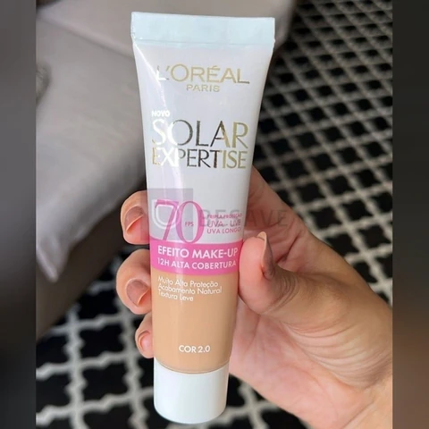 Protetor Solar Facial com Cor FPS 70 Alta Cobertura - L'Oréal Paris Solar Expertise Efeito Make Up 30g