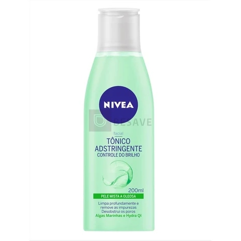 NIVEA Tônico Facial Controle do Brilho 200ml, Tonifica e,Pele Mista e Oleosa