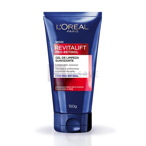L'Oréal Paris Gel de Limpeza Facial Suavizante com Pro-Retinol Revitalift, 150g