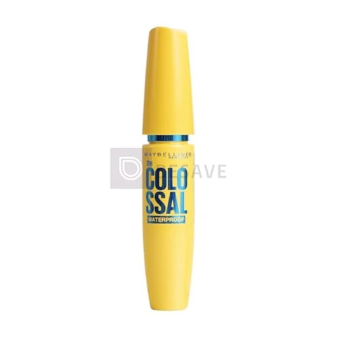 Maybelline NY The Colossal Volum' Express, Máscara de Cílios À Prova D'água, 9x Mais Volume por Até 24h, Fórmula de Colágeno e Definição Intensa, Não Empelota, Cor Preto, 8ml