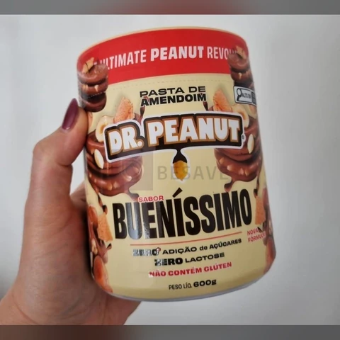 Pasta de amendoim com whey protein bueníssimo 600g Dr. Peanut