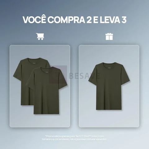 Compre 2 Camisetas Techs T-shirts Masculina Insider E Leve 3