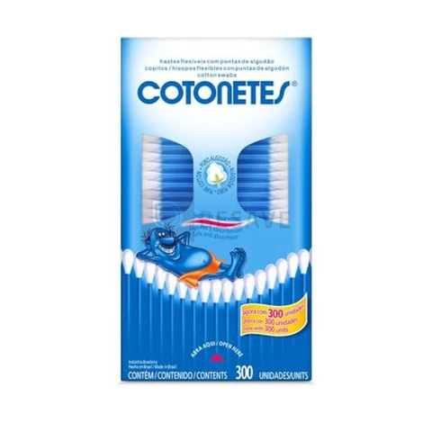 Cotonetes Hastes Flexíveis,300un