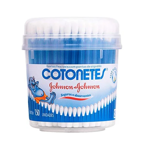 Cotonetes Hastes Flexíveis Pote 150un