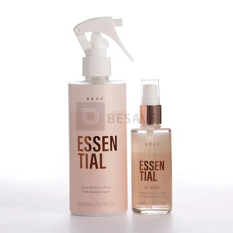 Kit Braé Essential Leave-in Spray 260ml + Óleo Capilar 60ml