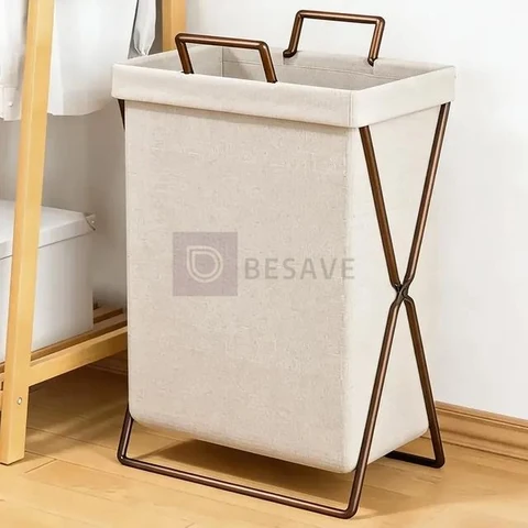Cesto De Roupa Suja Dobrável Grande Roupa Suja Cor Lisa