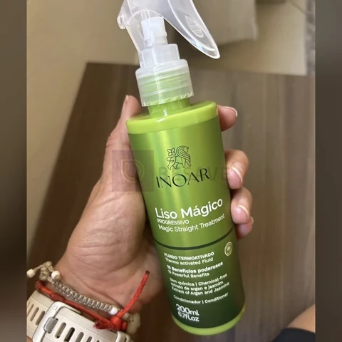 Inoar, Fluido Termoativado Inoar Liso Mágico, Efeito Liso Instantâneo, Proteção Térmica, Antifrizz, Sem Enxágue - 200ml