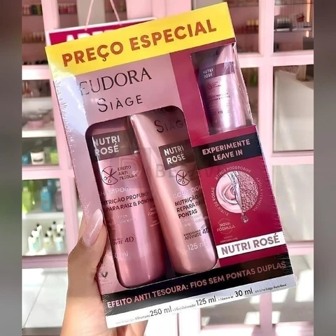 Eudora SIàge Promopack Nutri Rose Shampoo 250ml + Condicionador 125ml + Leave-in 30ml