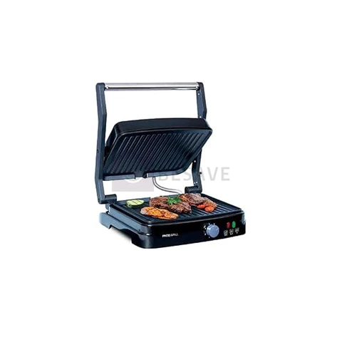 Grill Elétrico Mallory Asteria – Multifuncional, Placas Antiaderentes, 180º de Abertura, Controle de Temperatura 5 Posições- 127V