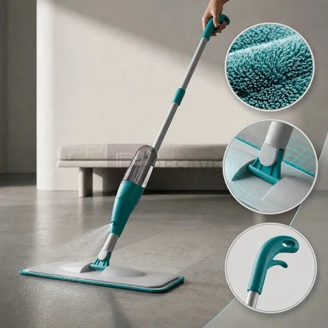 Mop Spray Com Reservatório Esfregão Vassoura Mágica