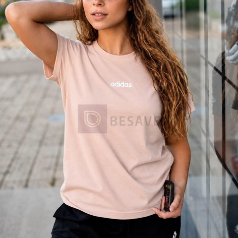 Camiseta Essentials Linear De Algodão Adidas