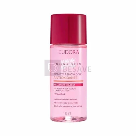 Eudora Niina Secrets Skin Tônico Renovador Antioxidante Vitamina C 7ml