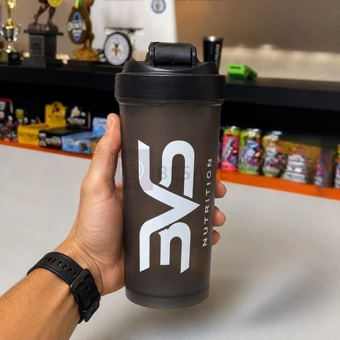 COQUETELEIRA / SHAKER Preta - Academia 600ml - 3VS Nutrition