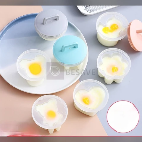 4 Peça ovos cozidos egg cooker não pegajoso forma eggletes modelo para cozinhar Ovos Pudim / Ovo Cozido