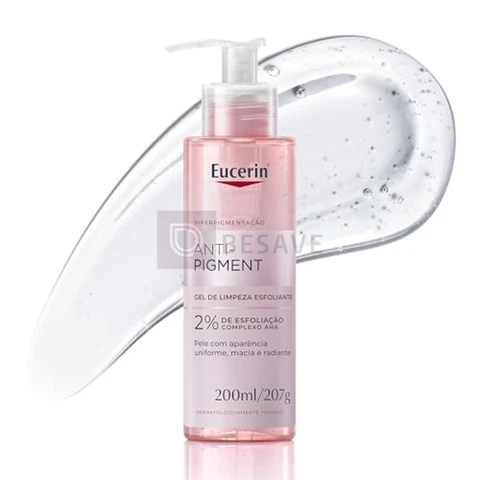 EUCERIN Gel de Limpeza Facial e Corporal 200ml, Anti-Pigment, Esfoliação Suave, Esfoliante, Pele Uniforme