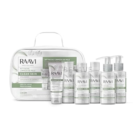 Kit Facial Limpeza De Pele Clean Skin Raavi