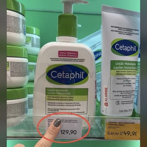 Cetaphil Loção Hidratante Corporal e Facial para Pele Seca e Sensível 473ml - Hidratação por 48h