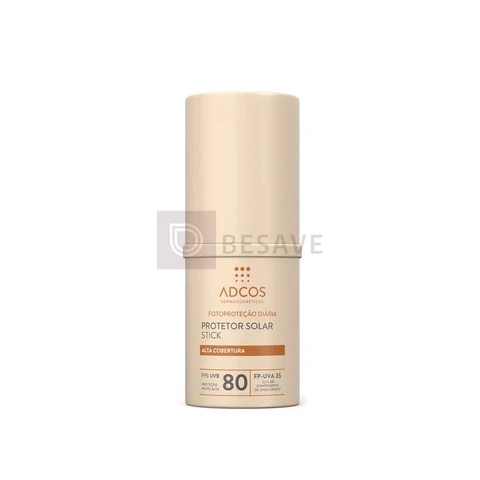 ADCOS Protetor Solar Stick Tonalizante FPS 80 Peach -17g