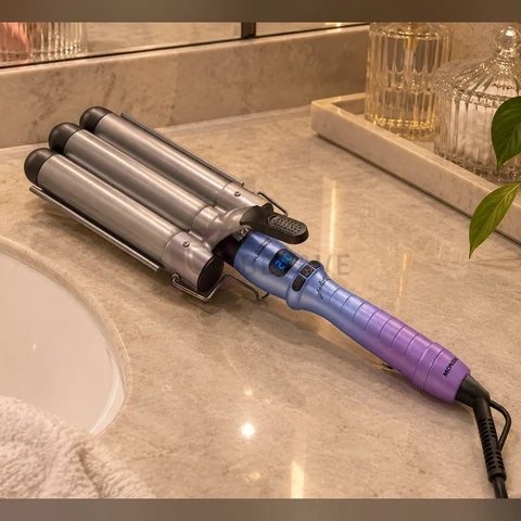 MONDIAL Modelador de Cachos Triondas By Juliette, Azul/Rosa, 180W, Bivolt - MCT-JU-03