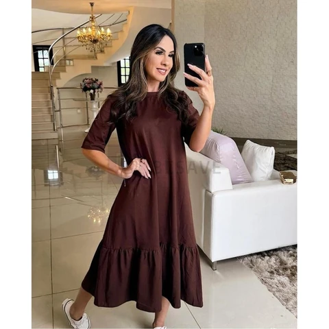 Vestido Midi Feminino Savana