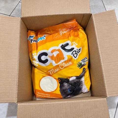 Areia Catbio Biodegradável 4 Kg - Max Clean - Grãos Finos