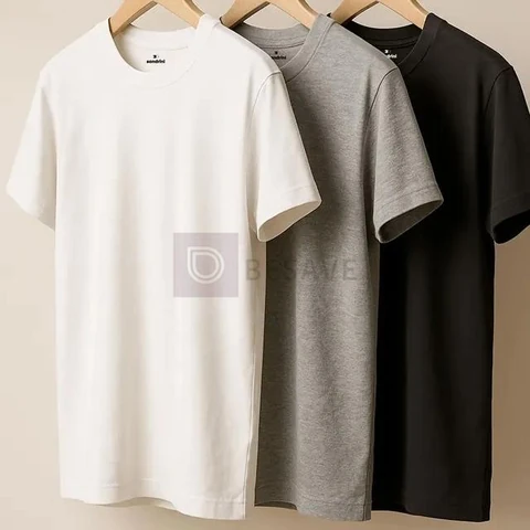 Kit 3 Camisetas Algodão Dia Dia Sandrini Básica Conforto