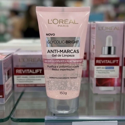 Gel De Limpeza Anti-marcas Glycolic-bright Loréal Paris 150g