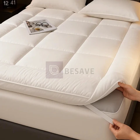 Pillow Top Protetor Colchão Cama Casal 400 Fios Toque Macio