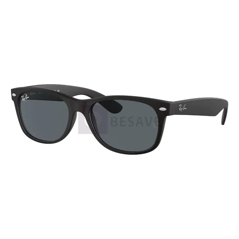 Óculos De Sol Masc/femi Rb2132 Armação Quadrada Ray Ban Cor Rubber black Armação Rubber black Haste Rubber black Lente Blue Desenho Cor sólida