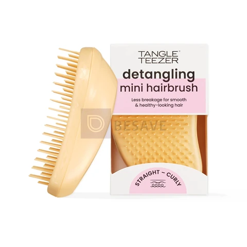 Tangle Teezer - Escova de cabelo desemabaraçadora The Original Mini para todos os tipos de cabelo, úmido e seco, Cor: Amarelo