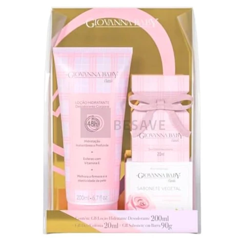 Giovanna Baby - Kit Giovanna Baby Col 20Ml+Locao 200Ml+Sab 90G Classic (Novo)