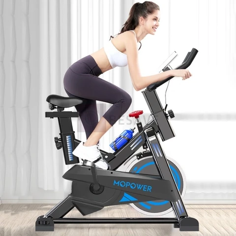 Bicicleta Spinning Profissional 15kg Roda Inércia - Suporta 150kg | Display Digital | Silenciosa | Altura Ajustável