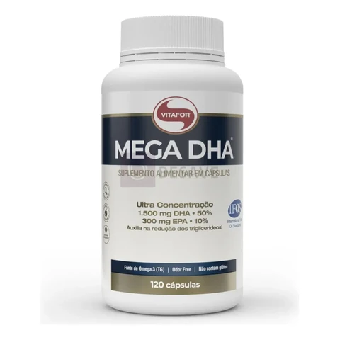 Mega Dha 120 Cápsulas Ômega 3 Vitafor