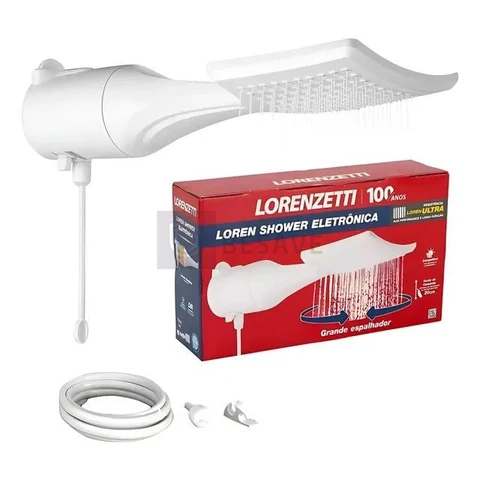 Chuveiro Loren Shower eletronico Ultra Branco 7500W 220V lorenzetti