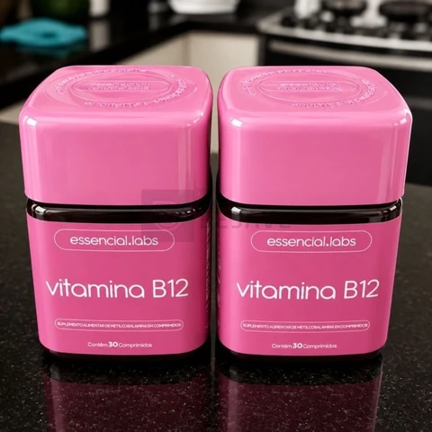 VITAMINA B12 Metilcobalamina - Fórmula com Máxima Pureza e Concentração - 30 Doses