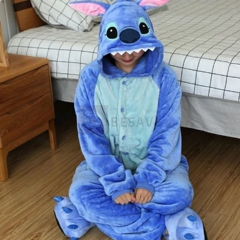 Pijama Macacão Kigurumi Adulto Feminino Plush Peluciado