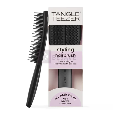 Tangle Teezer - Escova de cabelo para finalização The Ultimate Styler para todos os tipos de cabelo, úmido e seco. Cor: Black