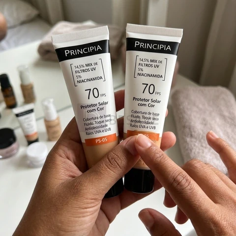 Principia Kit C/2 Protetor Solar Facial Fps70 Cor 2.0