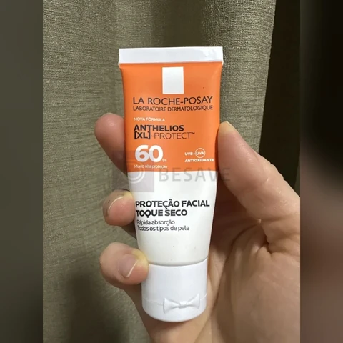 Protetor Solar Facial FPS 60 Gel Creme Oil-Free com Ação Hidratante e Antioxidante UVA/UVB para Peles Oleosas Sem Cor Anthelios XL Protect La Roche-Posay 40g