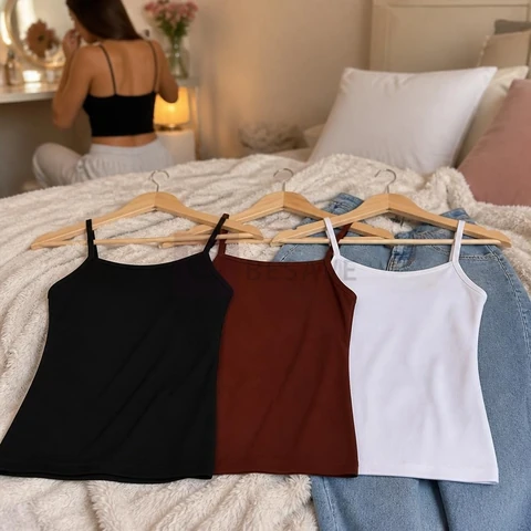Kit 3 Regatinhas Femininas Suplex Forro Duplo Básica Casual