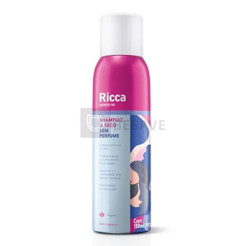 Ricca Shampoo a Seco Sem Perfume 150ml